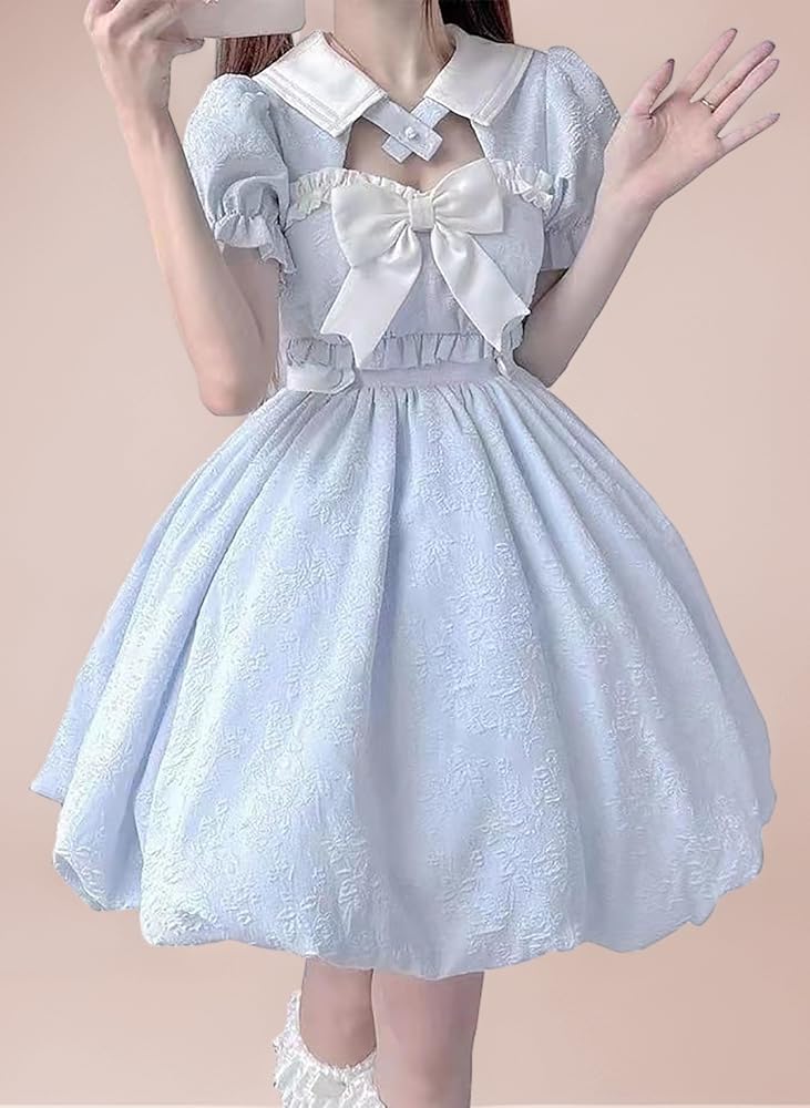 【韓嬢】ロリータキャミソール ミニスカート リボン お嬢様ゴスロリ お姫様 水色 Amazon.co.jp: [SSUPTEMBER2] ロリータワンピース ゴスロリ